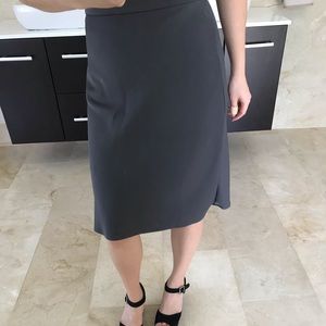 NEW LOFT Satin Midi Skirt - Size 2